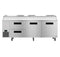 Refrigerator, Three Section Pizza Prep Table, Drawer/Door Combo