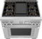 Dual Fuel Professional Range 36'' Pro Grand® Commercial Depth