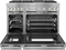 Dual Fuel Professional Range 48'' Pro Grand® Commercial Depth