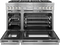 Dual Fuel Professional Range 48'' Pro Grand® Commercial Depth