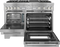 Dual Fuel Professional Range 48'' Pro Grand® Commercial Depth