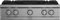 30" Stainless Steel Pro-Style Built-in Gas Range Top