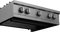 30" Stainless Steel Pro-Style Built-in Gas Range Top