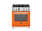 30 inch Dual Fuel Range, 4 Brass Burners, Electric Self-Clean Oven
