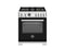 30 inch Dual Fuel Range, 4 Brass Burners, Electric Self-Clean Oven
