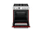 30 inch Dual Fuel Range, 4 Brass Burners, Electric Self-Clean Oven