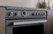 36 inch Induction Range, 5 Heating Zones and Cast Iron Griddle, Electric Self-Clean Oven