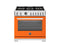 36 inch Dual Fuel Range, 6 Brass Burners and Cast Iron Griddle, Electric Self-Clean Oven
