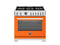 36 inch Dual Fuel Range, 6 Brass Burners and Cast Iron Griddle, Electric Self-Clean Oven