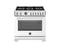 36 inch Dual Fuel Range, 6 Brass Burners and Cast Iron Griddle, Electric Self-Clean Oven