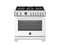 36 inch Dual Fuel Range, 6 Brass Burners and Cast Iron Griddle, Electric Self-Clean Oven