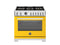 36 inch Dual Fuel Range, 6 Brass Burners and Cast Iron Griddle, Electric Self-Clean Oven