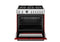 36 inch Dual Fuel Range, 6 Brass Burners and Cast Iron Griddle, Electric Self-Clean Oven