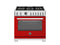 36 inch Dual Fuel Range, 6 Brass Burners and Cast Iron Griddle, Electric Self-Clean Oven