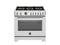 36 inch Dual Fuel Range, 6 Brass Burners and Cast Iron Griddle, Electric Self-Clean Oven