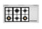 48 inch Dual Fuel Range, 6 Brass Burners and Griddle, Electric Self-Clean Oven