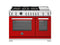48 inch All-Gas Range 6 Brass Burners and Griddle