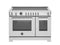 48 inch Induction Range, 6 Heating Zones and Cast Iron Griddle, Electric Self-Clean Oven