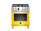 30 inch Dual Fuel Range, 4 Brass Burner, Electric Self-Clean Oven