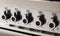 30 inch Dual Fuel Range, 4 Brass Burner, Electric Self-Clean Oven