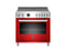 36 inch Induction Range, 5 Heating Zones, Electric Self-Clean Oven