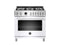 BERTAZZONI PROF366DFSBIT 36" Professional Series range - Electric self clean oven - 6 brass burners White
