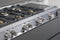 36 inch Dual Fuel Range, 6 Brass Burner, Electric Self-Clean Oven