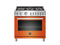 BERTAZZONI PROF366GASART 36" Professional Series range - Gas oven - 6 brass burners Orange
