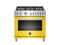 BERTAZZONI PROF366GASGIT 36" Professional Series range - Gas oven - 6 brass burners Yellow