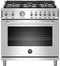 36 inch All Gas Range, 6 Brass Burners