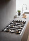 36 Drop-in Gas Cooktop 6 brass burners