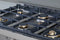 36 Gas Rangetop 6 brass burners
