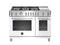 BERTAZZONI PROF486GGASBIT 48" Professional Series range - Gas Oven - 6 brass burners + griddle White