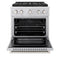 30 In. 4.2 Cu. Ft. Paramount Dual Fuel Range With 4 Burner Duopro™ Cooktop And Electric Convection Oven In Stainless Steel