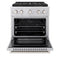 30 In. 4.2 Cu. Ft. Paramount Dual Fuel Range With 4 Burner Duopro™ Cooktop And Electric Convection Oven In Stainless Steel