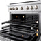 36 In. 5.2 Cu. Ft. Paramount Dual Fuel Range With 6 Burner Duopro™ Cooktop And Electric Convection Oven In Stainless Steel