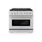 36 In. 5.2 Cu. Ft. Paramount Dual Fuel Range With 6 Burner Duopro™ Cooktop And Electric Convection Oven In Stainless Steel