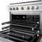 36 In. 5.2 Cu. Ft. Paramount Dual Fuel Range With 6 Burner Duopro™ Cooktop And Electric Convection Oven In Stainless Steel