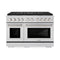 48 In. 6.7 Cu. Ft. Paramount Dual Fuel Range With 8 Burner Duopro™ Cooktop And Dual Ovens In Stainless Steel