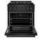 30 In. 4.2 Cu. Ft. Paramount Dual Fuel Range With 4 Burner Duopro™ Cooktop And Electric Convection Oven In Black Stainless Steel