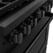 36 In. 5.2 Cu. Ft. Paramount Dual Fuel Range With 6 Burner Duopro™ Cooktop And Electric Convection Oven In Black Stainless Steel