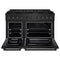 48 In. 6.7 Cu. Ft. Paramount Dual Fuel Range With 8 Burner Duopro™ Cooktop And Dual Ovens In Black Stainless Steel