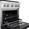 30 In. 4.2 Cu. Ft. Paramount Dual Fuel Range With 4 Burner Duopro™ Cooktop And Electric Convection Oven With Black Matte Door
