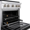 30 In. 4.2 Cu. Ft. Paramount Dual Fuel Range With 4 Burner Duopro™ Cooktop And Electric Convection Oven With Black Matte Door