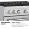 30 In. 4.2 Cu. Ft. Paramount Dual Fuel Range With 4 Burner Duopro™ Cooktop And Electric Convection Oven With Black Matte Door