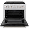 36 In. 5.2 Cu. Ft. Paramount Dual Fuel Range With 6 Burner Duopro™ Cooktop And Electric Convection Oven With Black Matte Door
