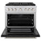 36 In. 5.2 Cu. Ft. Paramount Dual Fuel Range With 6 Burner Duopro™ Cooktop And Electric Convection Oven With Black Matte Door