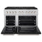 48 In. 6.7 Cu. Ft. Paramount Dual Fuel Range With 8 Burner Duopro™ Cooktop And Dual Ovens With Black Matte Doors