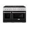 48 In. 6.7 Cu. Ft. Paramount Dual Fuel Range With 8 Burner Duopro™ Cooktop And Dual Ovens With Black Matte Doors