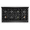 48 In. 6.7 Cu. Ft. Paramount Dual Fuel Range With 8 Burner Duopro™ Cooktop And Dual Ovens In Black Satin Stainless Steel